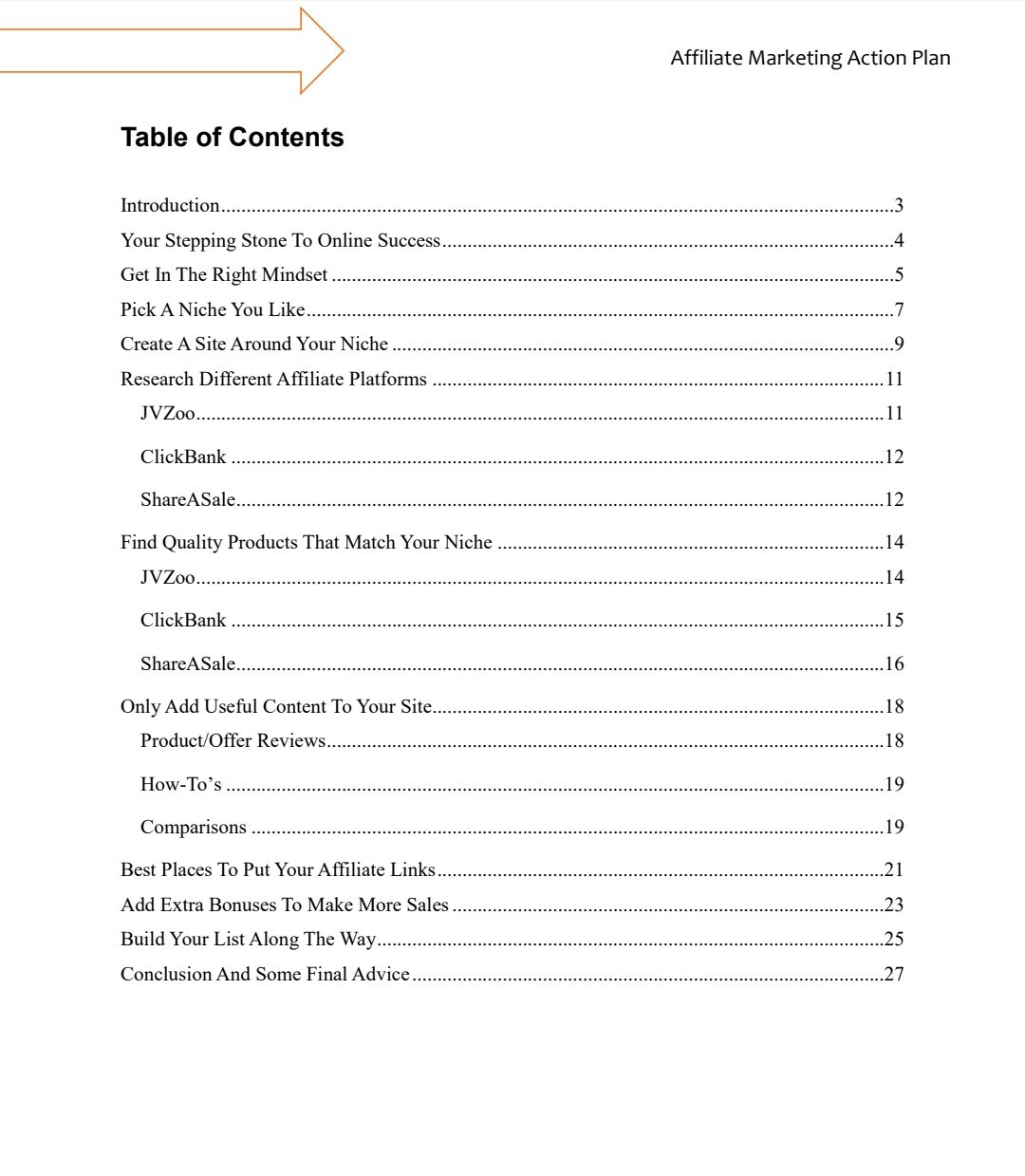 Affiliate Marketing Action Plan - Image 2