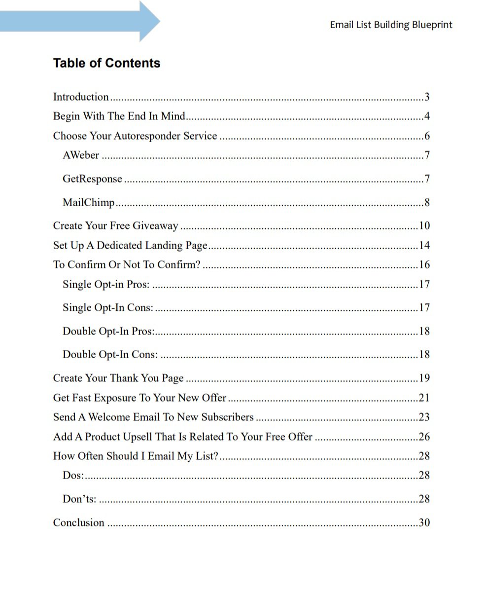 Email List Building Blueprint- Quick Start Guide - Image 2